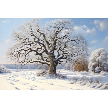Trees in Winter Canvas